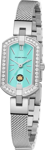Golden Maple Watches for Women, Small Oval Stainless Steel Case, Mother fo Pearl Dial, Dainty Ladies Watches, Luxury Gifts for Her