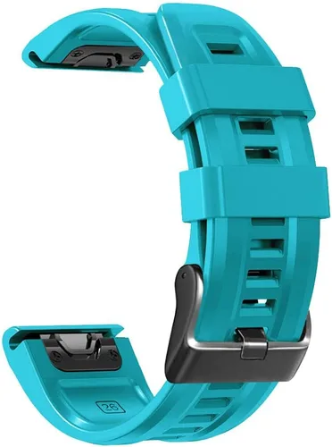 Miniatura 21 de REYDA Correa de silicona compatible con Garmin Fenix 7X/7X Pro/6X/6X Pro/5X/5X Plus/3/3 HR, 1.024 in, ajuste rápido, pulsera de silicona suave