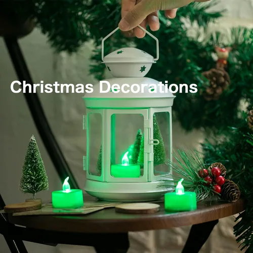 Miniatura 3 de LANKER Juego de 24 velas de luz LED – Velas titilantes sin llama – Velas artificiales a pilas de larga duración – Adorno de Halloween y Navidad