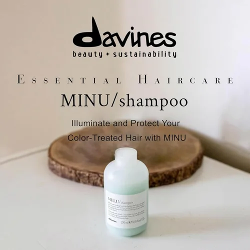 Miniatura 2 de Davines MINU Shampoo Champú de retención de color para cabello teñido y tratado Protege y mantiene el cabello brillante, brillante durante más