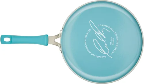 Miniatura 11 de Rachael Ray Cook + Create Sartén Sauté Antiadherente con Tapa, 3 Cuartos, Azul Agave