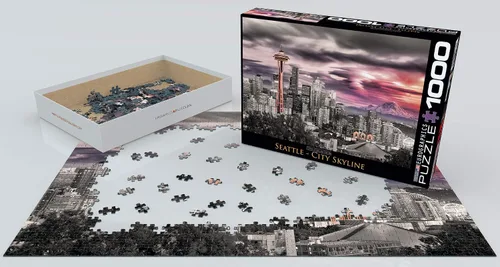 Miniatura 3 de EuroGraphics Vista de la ciudad de Seattle - Rompecabezas (100 piezas)
