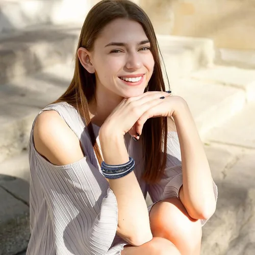 Miniatura 6 de Long tiantian Pulsera de cuero negro estilo bohemio para mujer, pulseras apilables de moda, pulseras multicapas, pulsera de cuero con perlas