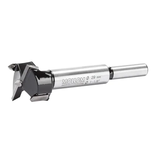 Miniatura 23 de Mollom Broca Forstner de 1/4" (6.3 mm) para carpintería precisa con un grosor de carburo YG8 duradero de 0.063 in, esta herramienta de corte