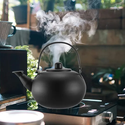 Miniatura 6 de Hervidor de té para estufa, hervidor de agua doméstico de ebullición rápida con silbato, práctica tetera para placa de inducción