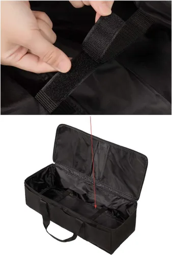 Miniatura 4 de Bolsa de transporte compatible con Cricut Explore Air y Maker, bolsa impermeable compatible con Cricut Explore Air y suministros (negro, 1+1)
