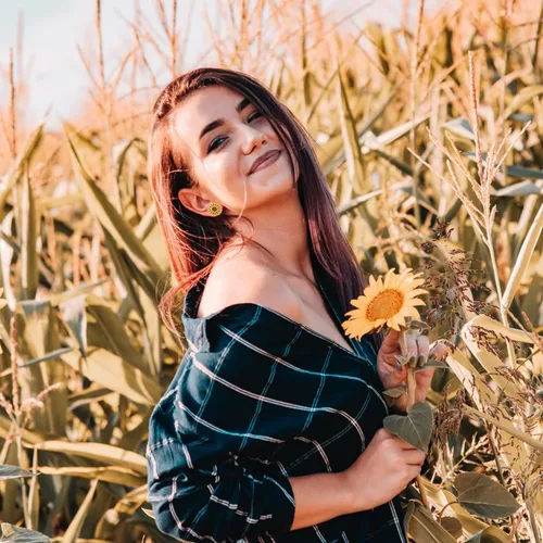 Miniatura 2 de Sepfavo Aretes tipo dormilona de girasol, joyería para niñas y mujeres, bonitos aretes esmaltados con girasol, dorados, hipoalergénicos para niñas