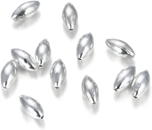 Miniatura 9 de 1000 cuentas sueltas de arroz ovaladas lisas de 0.236 in (0.24 pulgadas), espaciador pequeño y pequeño, chapado en bronce antiguo