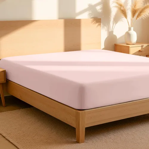 Miniatura 18 de Bare Home Sábana bajera ajustable 100 % algodón orgánico tamaño Queen, tejido de percal crujiente, ligera y transpirable, sábana bajera de bolsillo