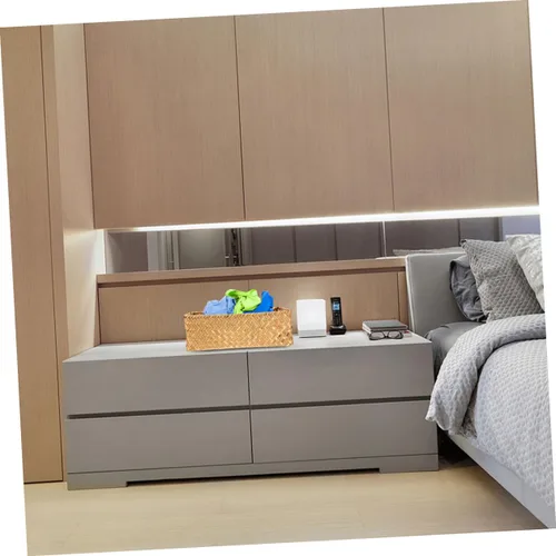 Miniatura 5 de DECHOUS Cestas de almacenamiento de mimbre con tapas, cestas tejidas, cestas de mimbre con asas, pequeñas cestas de ratán para almacenamiento