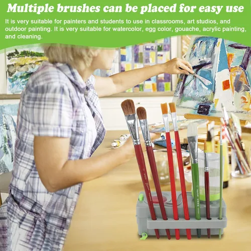 Miniatura 8 de Limpiador de Pinceles de Pintura Mejorado, Suministros de Pintura, Estación de Pintura con Drenaje, Enjuagador de Pinceles con Reciclaje de Agua