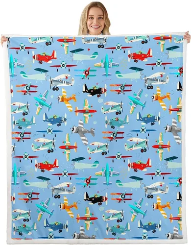 Miniatura 16 de Erosebridal Manta de forro polar con diseño de camiones y excavadoras, de 40 x 50 pulgadas, color amarillo, para niños, niños, adolescentes