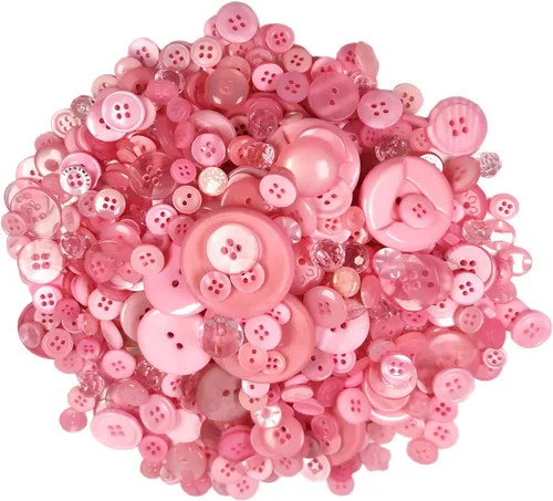 Miniatura 10 de 600-700 Piezas Botones Redondos de Resina Tamaños Variados para Manualidades Costura DIY Manual Pintura de Botones DIY Adorno Hecho a Mano Botones
