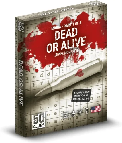 Blackrock Games 50 pistas: Dead or Alive – un juego estilo Escape Room 1-5 jugadores – Juegos para la noche de juegos 90 minutos de juego –