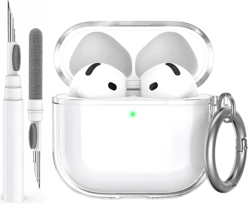 Miniatura 11 de AhaStyle Funda transparente para Airpods Pro 2 (2023/2022), fundas protectoras de TPU suave vienen con correa de mano compatible con Apple AirPods