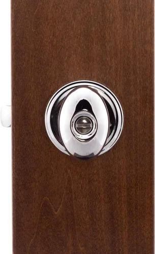 Miniatura 5 de Copper Creek EK2030PS - Pomo de puerta en forma de huevo, función de privacidad, 1 unidad, acabado pulido inoxidable inoxidable pulido