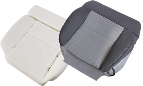 NLQR Funda de asiento de tela de repuesto para parte inferior del conductor delantero y cojín de espuma compatible con Ford F150 2004-2008