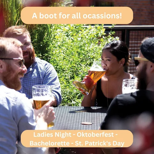 Miniatura 5 de Big Betty Das Boot - Taza de cristal para botas de cerveza para celebración del Oktoberfest, día de San Patricio, despedidas de soltero/despedida