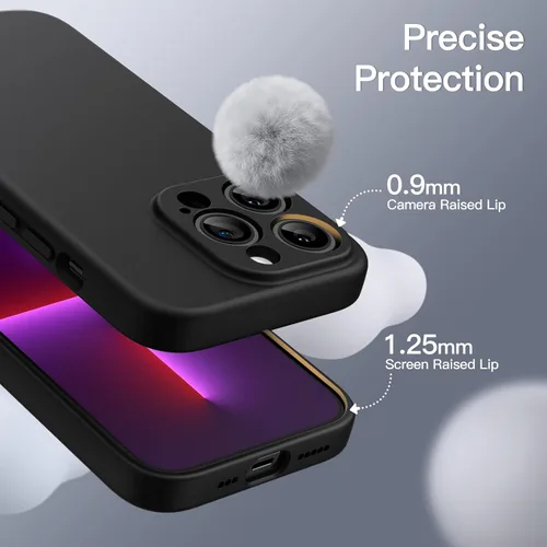 Miniatura 6 de JETech Funda magnética de silicona para iPhone 13 Pro de 6.1 pulgadas, compatible con MagSafe, cubierta de teléfono con protección completa