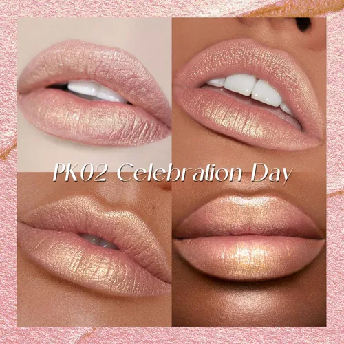 Miniatura 2 de FOCALLURE Lápiz labial líquido metálico, brillo de labios de copa antiadherente, color de labios de alto impacto con desgaste a prueba de Día