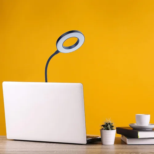 Miniatura 7 de Newhouse Lighting Zlata - Lámpara de escritorio de oficina con 21 LED y puerto USB, con 21 luces LED y puerto USB, carga inalámbrica