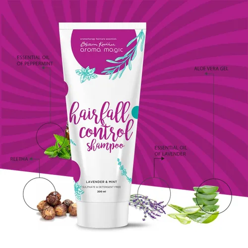 Miniatura 3 de Aroma Magic Hairfall Control Shampoo Sin sulfatos ni parabenos Fórmula de lavanda y menta para el crecimiento del cabello, la caspa y el cuidado