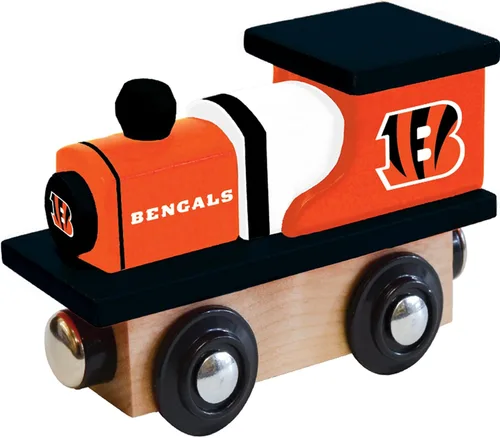 Miniatura 7 de MasterPieces NFL San Francisco 49ers - Tren de juguete de madera real, para mayores de 3 años, color negro