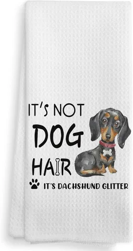 Miniatura 18 de Toallas de cocina y paños de cocina de perro Doberman con purpurina, regalos de mamá de perro Doberman con purpurina para mujeres, juego de 2, 16×24