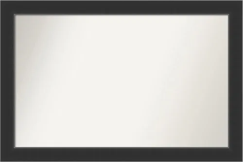 Miniatura 226 de Amanti Art Espejo personalizado, espejo de baño negro Astor, espejo de pared o espejo de tocador de baño sobre el fregadero (25 x 25 pulgadas)
