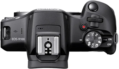 Miniatura 4 de Canon Cámara sin espejo EOS R100 con kit de video de lente de 0.709-1.772 in + filtros + estuche + tarjeta de memoria de 128 GB + agarre de cámara
