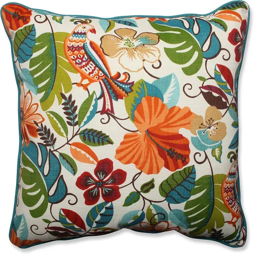 Miniatura 33 de Pillow Perfect - Cojines decorativos florales brillantes para interiores/exteriores, 2 unidades, lumbar - 11.5 x 18.5 pulgadas, verde/rojo Zoe