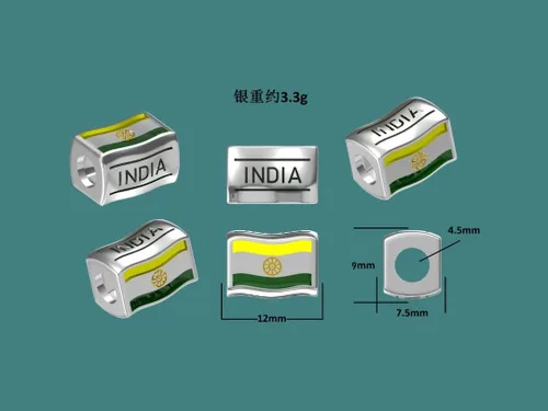 Miniatura 70 de Bolenvi Banderas Travel Country, dijes para el día de la madre, plata de ley 925 para pandora y pulseras o collares similares, joyería para mujeres