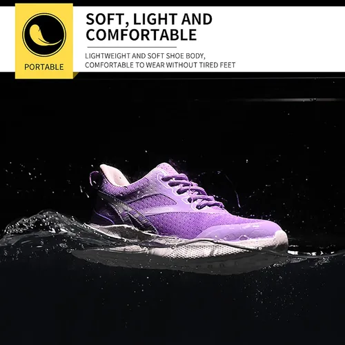 Miniatura 3 de Zapatos de seguridad para hombre con puntera de acero, zapatillas de trabajo ligeras, transpirables, antideslizantes, resistentes a pinchazos