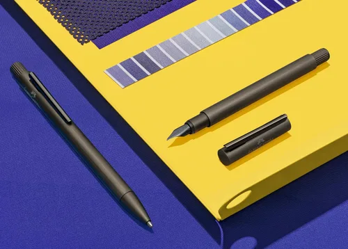 Miniatura 7 de Faber-Castell Pluma estilográfica NEO Slim, Aluminio Gunmetal - Grueso