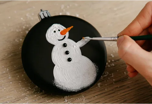 Miniatura 3 de Paquete de 12 adornos de Navidad en blanco de 4 pulgadas para manualidades para personalizar, hacer tu propio adorno, calcomanías, disco plano