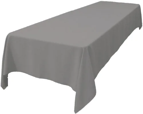 Miniatura 117 de LA Linen Mantel rectangular lavable de popelín de poliéster, resistente a las manchas y a las arrugas, cubierta de mesa 60x84, mantel de tela