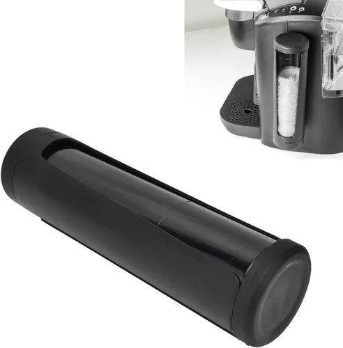 Miniatura 8 de OUKENS Soporte para filtro de café, dispensador de tapa abatible a prueba de polvo con ventana visual, se adapta a 50-70 filtros de papel