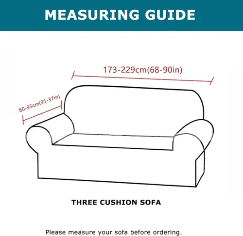 Miniatura 6 de KRFOONN - Fundas elásticas de 4 piezas para sillón y sofá, funda con estampado y 3 fundas independientes para cojines de asiento, lavables, Color01