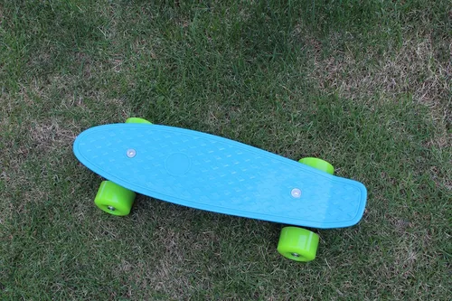 Miniatura 3 de Mini patineta de 17 x 5 pulgadas con diseño superior, mini patineta Cruiser para principiantes con rodamiento ABEC-7 y ruedas de poliuretano suave