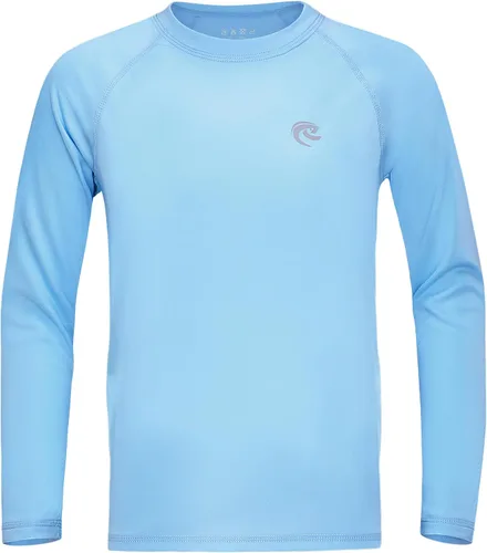 Miniatura 25 de Camiseta de natación de manga larga UPF 50+ para niños, paquete de 1 o 2 unidades de protección solar UV Rash Guard, camisetas de agua SPF