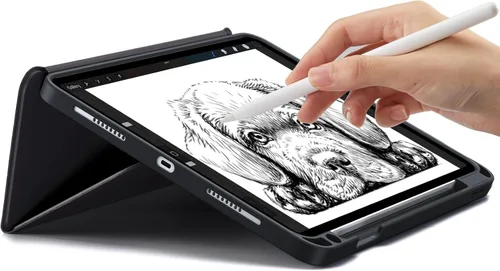 Miniatura 6 de TORRAS Funda para iPad Air de 11 pulgadas M2 2024, iPad Air de 6ª/5ª/4ª generación con soporte para lápices, apagado y encendido automático, funda