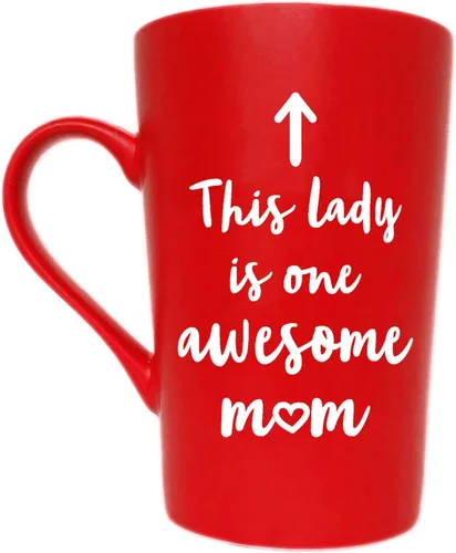 Miniatura 2 de MAUAG Regalos del Día de la Madre Taza de Café Divertida para Mamá Esposa, Súper Mamá Súper Esposa Súper Cansada Lindo Regalo de Hija Hijo o Esposo