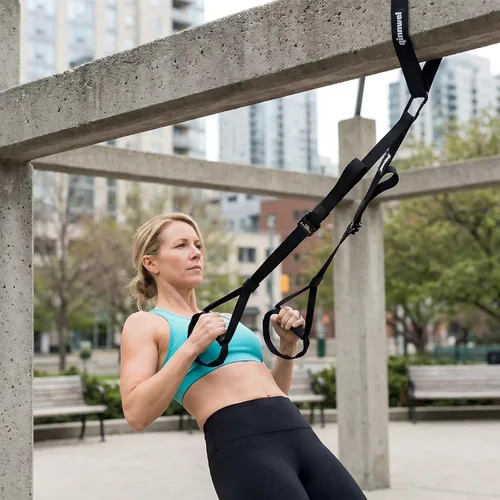 Miniatura 7 de Anclaje de puerta para bandas de resistencia, sistema acolchado resistente, compatible con bandas de bucle y tubos, terapia física de gimnasio