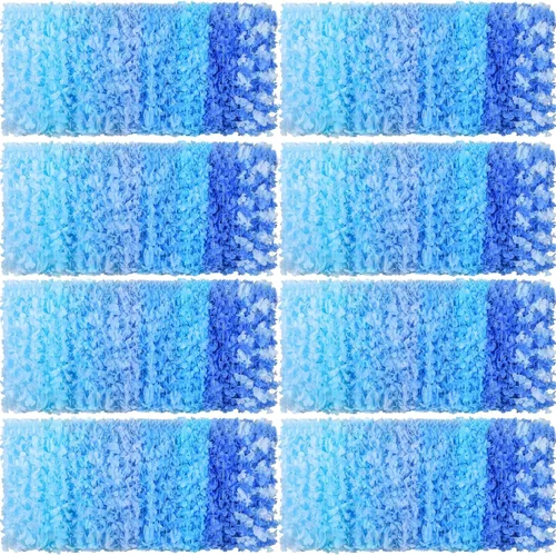 Jexine 250 piezas de collar floral hawaiano a granel tropical Luau Leis verano playa floral para decoración de fiesta de cumpleaños, bodas y Azul