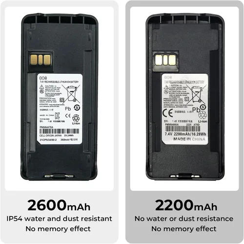 Miniatura 4 de 7.4V 2600mAh Li-ion PMNN476A Batería de repuesto para Motorola CP1200 CP1300 CP1600 CP1660 CP185 EP350 XiR C1200 Radio bidireccional