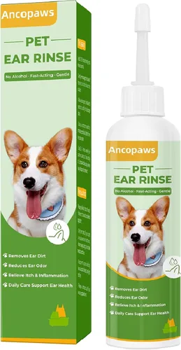 Tratamiento de infección de oído para perros y gatos, gotas de tratamiento de infección de oído por levadura para aliviar la picazón, solución de