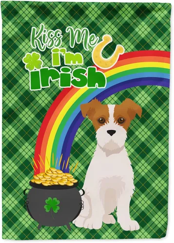 Miniatura 83 de Caroline's Treasures WDK4731GF - Bandera decorativa para jardín del día de San Patricio, color negro y tostado, Airedale Terrier, para jardín