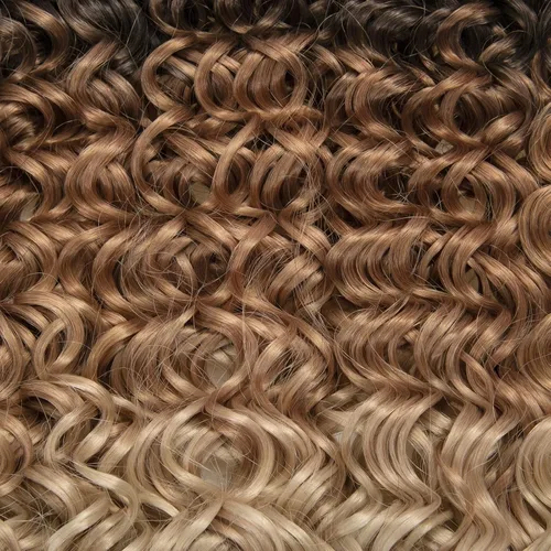 Miniatura 5 de 8 Paquetes de Cabello Rizado con Ganchillo GoGo, Cabello Rizado con Ganchillo para Mujeres Negras, Trenzado de Onda Profunda, Cabello Sintético
