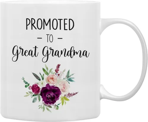 Miniatura 14 de QASHWEY Taza de café con texto en inglés «Only The Best Aunts Get Promoted to Great Aunt», divertidos regalos de anuncio de embarazo para tía, tías