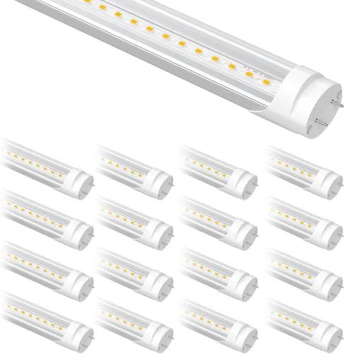 Miniatura 23 de Bombillas fluorescentes de recambio de 4 pies, bombillas LED T8 de 4 pies tipo A+B, 24W (equivalente a 65W) 3200LM, 3000K blanco cálido, tubo de 48